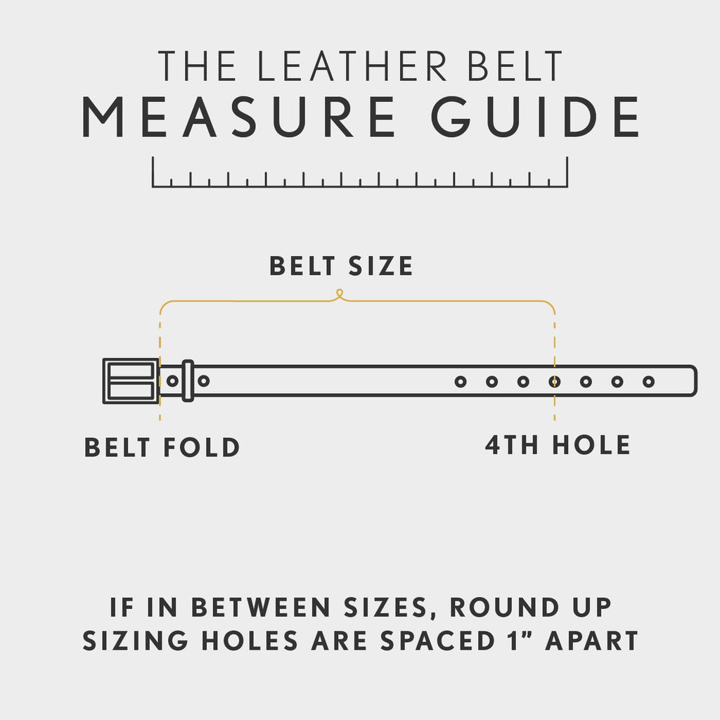 Men's Top Stitch Leather Belt