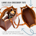 'Almost Perfect' Large Lola Zipper Crossbody Tote