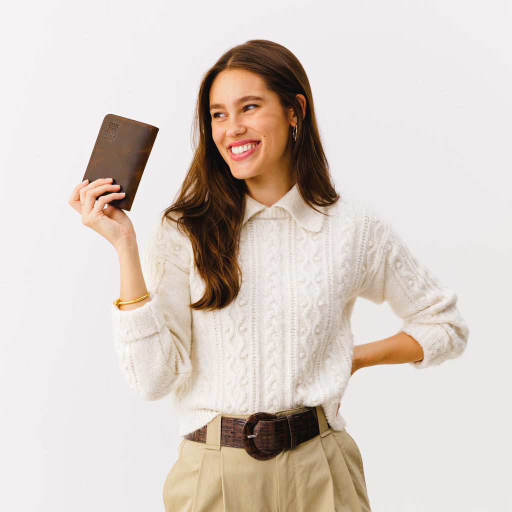 Leather Modern Passport Holder