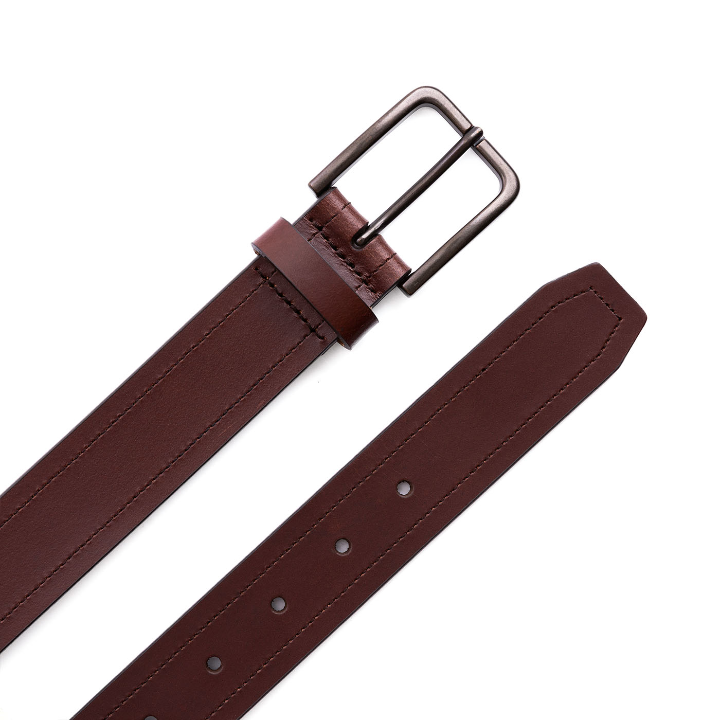 Men's Top Stitch Leather Belt